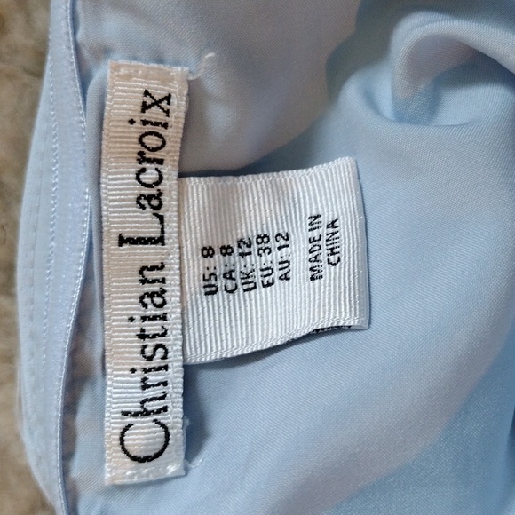 Christian Lacroix White Crop Tank Top - Picture 2 of 5